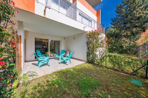 Studio dans résidence neuve - Terrasse et jardin