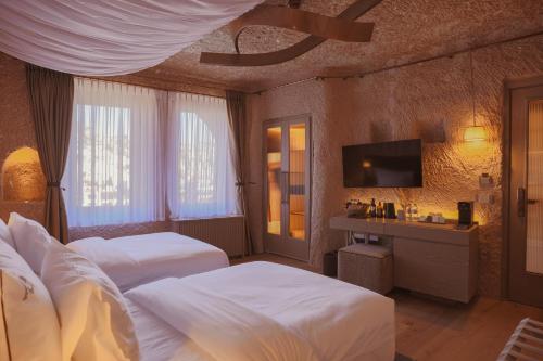 Avantgarde Refined Caves Of Cappadociaにあるベッド