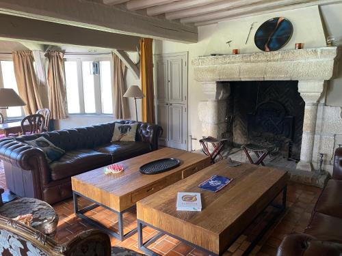 Χώρος καθιστικού στο Lodge de Loire - B & B proche Chambord