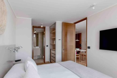 Katil atau katil-katil dalam bilik di One Bedroom with Sofa Cama - El Golf- Aparthotel