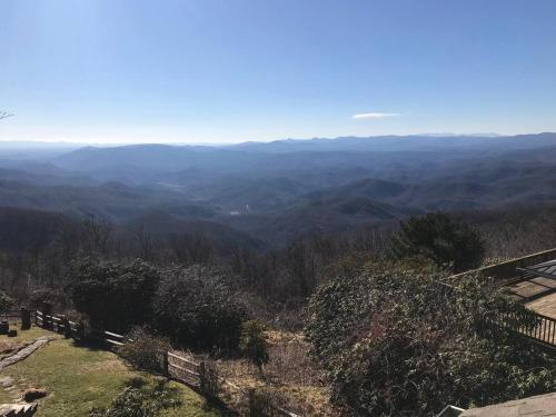 a view of the mountains from the top of a hill at Elkstone Panoramic Views from Blowing Rock to Grandfather in Blowing Rock
