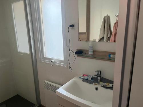 Koupelna v ubytování mobil home CANET