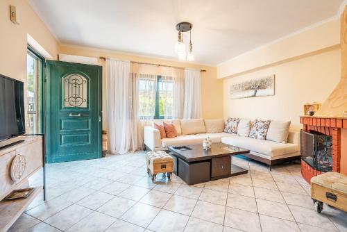 Χώρος καθιστικού στο Villa di Lucia