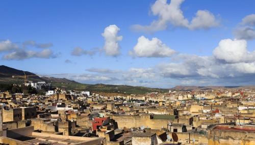 非斯Dar Demlij的城市建筑景观