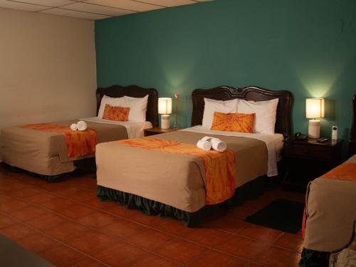 Katil atau katil-katil dalam bilik di Eco Hotel Mariscal