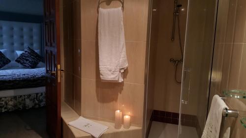 Koupelna v ubytování Hotel Presa