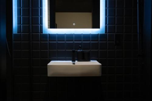 Ein Badezimmer in der Unterkunft Block