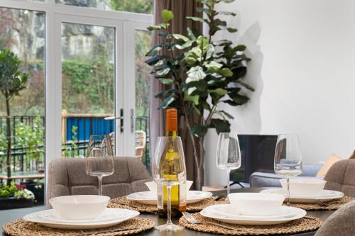 Posezení v ubytování Rock Mill - Deluxe 1-Bedroom Apartments