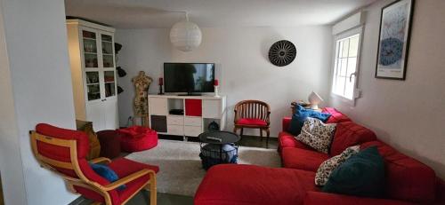 Χώρος καθιστικού στο Esprit Loft