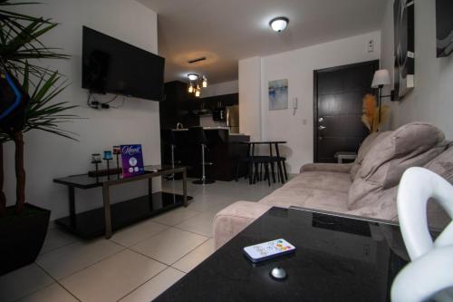 TV a/nebo společenská místnost v ubytování Mavil Apartment