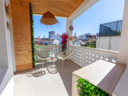 Balkón nebo terasa v ubytování WOW Baiona