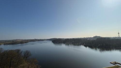 a view of a large body of water at Penthousewohnung mit traumhaften Ausbilck auf den Segeberger See in Bad Segeberg
