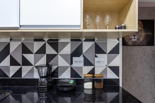 Køkken eller tekøkken på Localização privilegiada: Orla de Icaraí