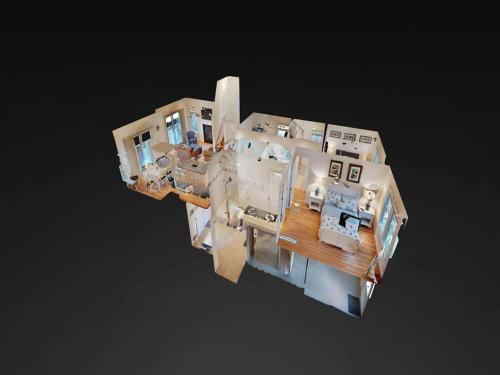 a rendering of a model of a house at Single Family Ship Bottom Wifi Beach Badges Decks Air Conditioning Granite Countertops Recently Renovate Single Family House In Ship Bottom in Ship Bottom