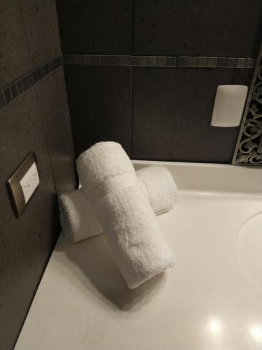 Ένα μπάνιο στο MV Suites Suc Fundidora