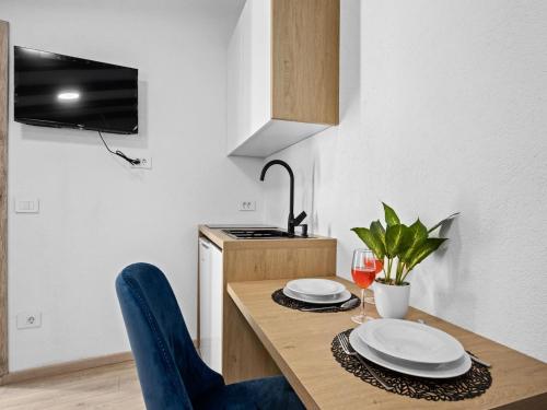 Studio in Pula with Sea View Terrace