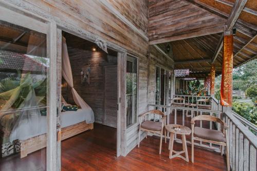 Un balcón o terraza en Lembongan Seaview