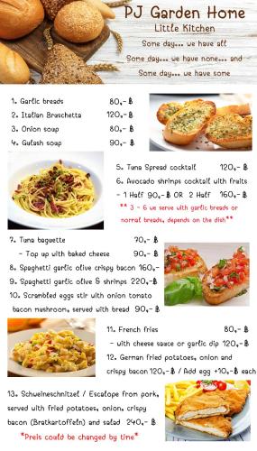 Mad i den private indkvartering eller i nærheden