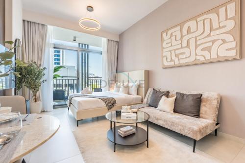Near Dubai Miracle Garden Studio with Community Views Balcony, Legacy by Sunrise, Arjan-Dubailand by Deluxe Holiday Homes