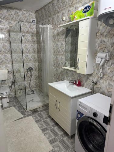 Koupelna v ubytování Dielli Apartment