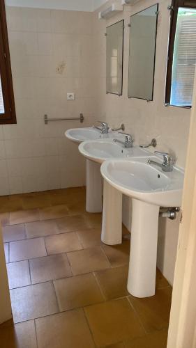 Et badeværelse på Gite d'étape Auberge Luna Piena