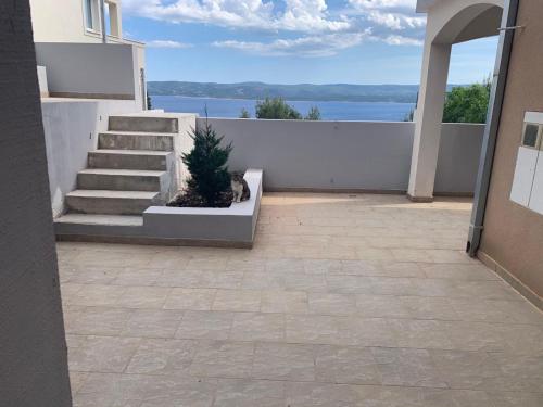 Balkoni atau teres di Via Sol mit Swimmingpool