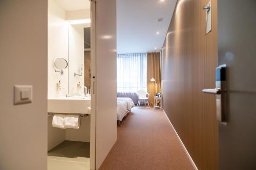 Koupelna v ubytování Trafo Hotel Baden
