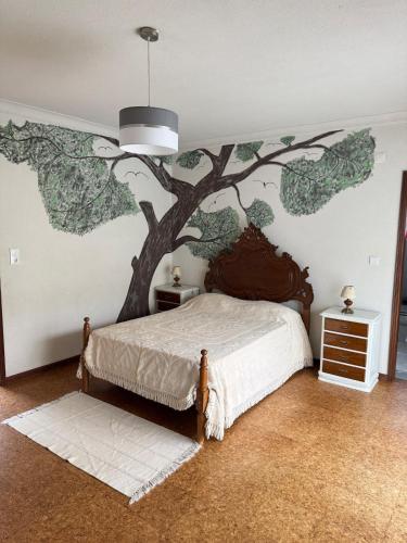 Postel nebo postele na pokoji v ubytování Quinta da Cerca - Natureza, Bem-Estar e Conforto