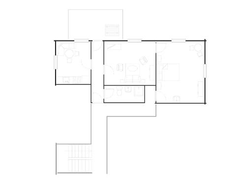 a floor plan of a house at Ferienhaus Gioia in Schruns-Tschagguns
