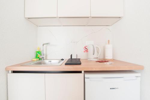 Kuchyň nebo kuchyňský kout v ubytování Style rooms Split