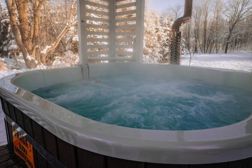冬のGrand Tatry - miejsce na wyjątkowy pobyt dla Ciebie i Twojej rodziny! - sauna i jacuzzi wliczone w cenę pobytu - 10 minut pieszo od Term Baniaの様子