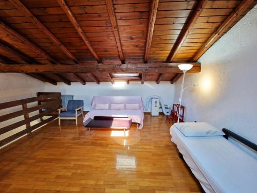 Postel nebo postele na pokoji v ubytování The Gulf Sailor's Cottage - Lago Maggiore