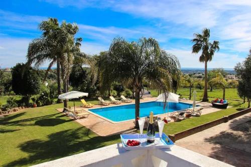 an image of a swimming pool in a villa at Elegant Villa in Loulé with Private Pool in Loulé