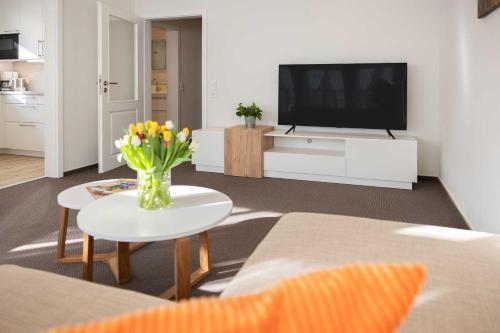 Sanddornhausにあるテレビまたはエンターテインメントセンター