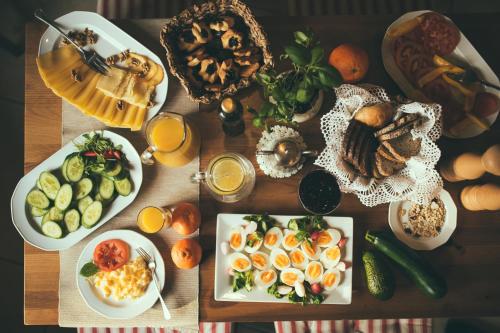 Mad på bed and breakfast-stedet eller i nærheden