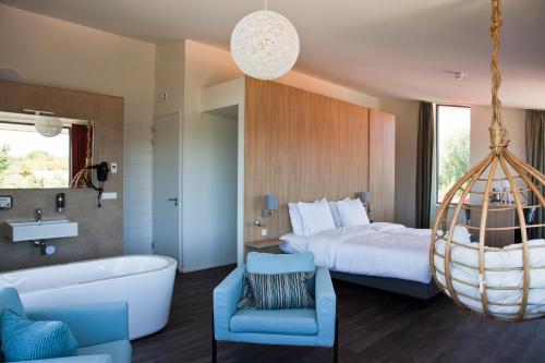 Posezení v ubytování Strandhotel Duinoord