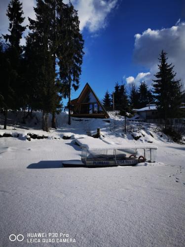 Το Unique A-frame in Colibita τον χειμώνα