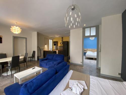 Katil atau katil-katil dalam bilik di Appartements Rue Lemoine XXL