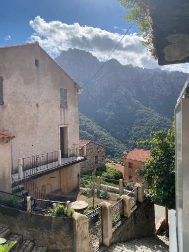 a view of the mountains from a building at OTA T2 proche rivières et plages, randonnées in Guaita