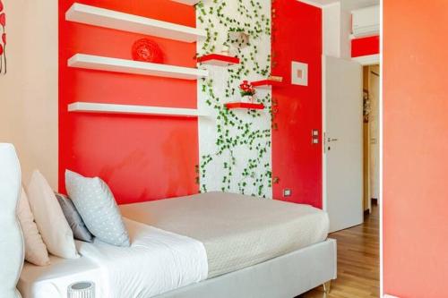 Ένα ή περισσότερα κρεβάτια σε δωμάτιο στο a casa Minerva