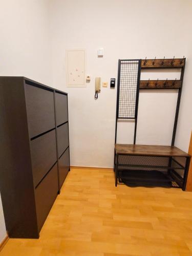 a room with a bunk bed and a bench at ShalalaLiving Apartments Mariazell in Mariazell