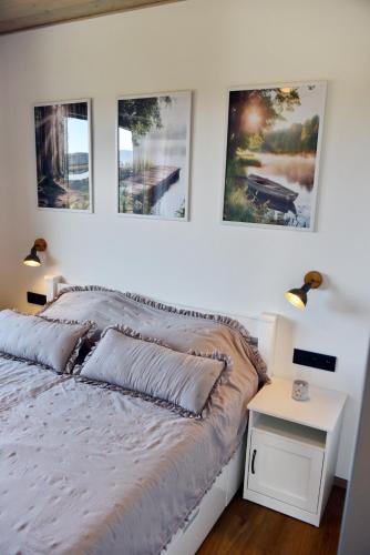 Ένα ή περισσότερα κρεβάτια σε δωμάτιο στο Apartmán Hrabušice I1