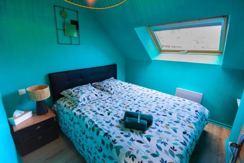 Postel nebo postele na pokoji v ubytování Charmant et confortable T2 à Flers