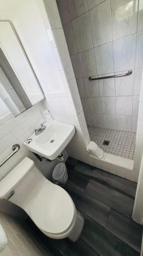 Koupelna v ubytování vogue motel