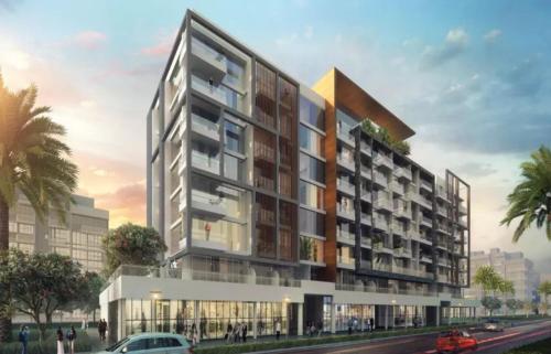 an architectural rendering of a large apartment building at Smart & Modern Living in Heaven! in Dubai