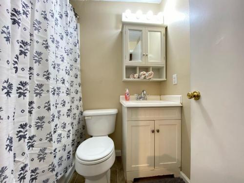 a bathroom with a toilet and a sink at Like Home at Fairmont in Lexington