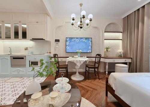 Η κουζίνα ή μικρή κουζίνα στο Onsen Ecopark Home