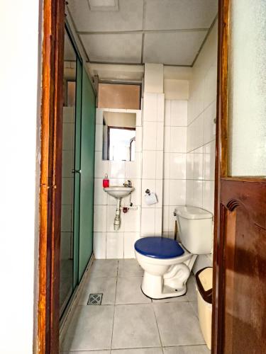 Koupelna v ubytování Lobo Hostel La Paz