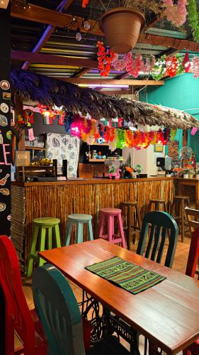 Restaurace v ubytování Lobo Hostel La Paz