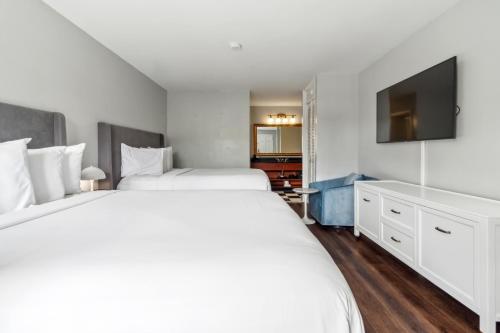 Ein Bett oder Betten in einem Zimmer der Unterkunft Maison Saint Charles